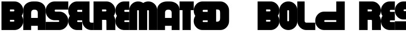 BASELREMATED  Bold Regular font