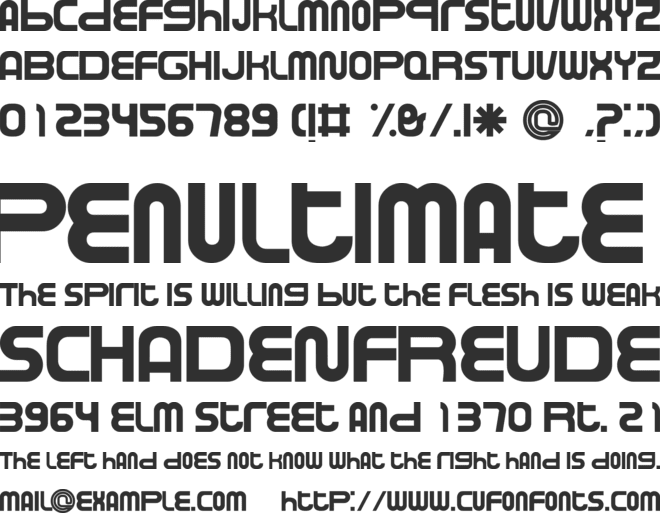 BASSEL font preview