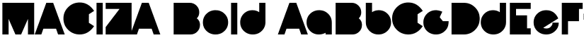MACIZA Bold font