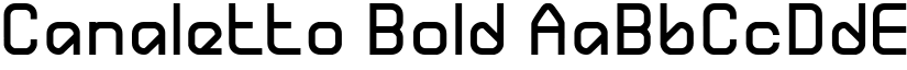 Canaletto Bold font