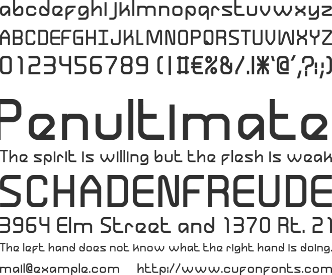 Canaletto font preview