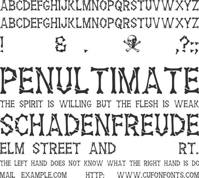 Headhunter font preview