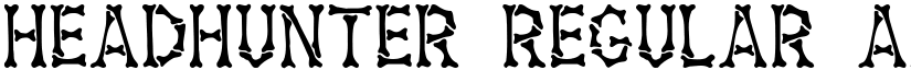 Headhunter Regular font