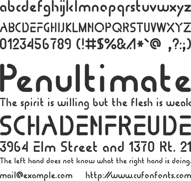 Tomorrow People font preview