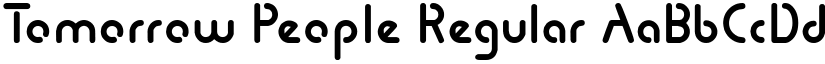 Tomorrow People Regular font