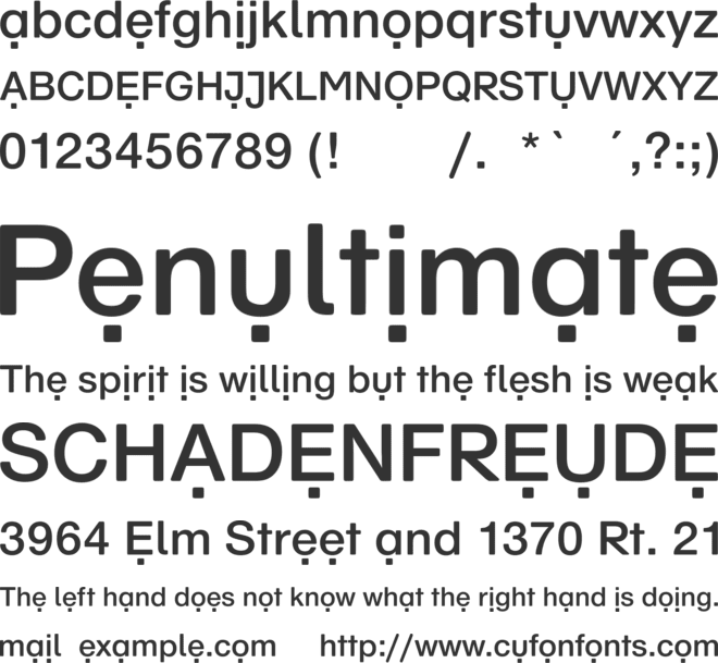 SchulVokalDots font preview