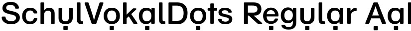 SchulVokalDots Regular font