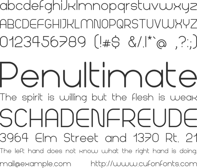 whola font preview