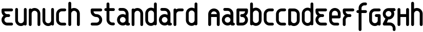 Eunuch Standard font