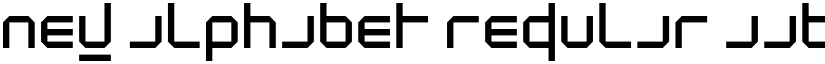 New Alphabet Regular font
