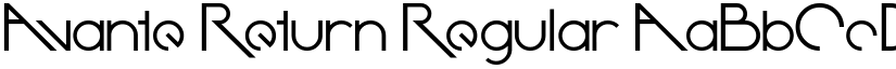 Avante Return font download