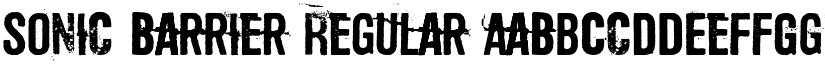 Sonic Barrier Regular font