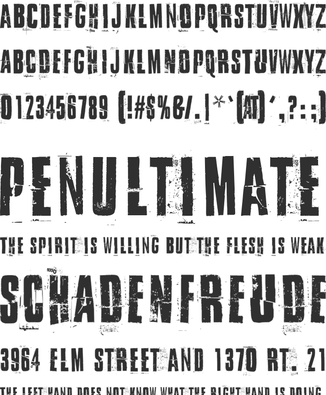I Did It My Way font preview