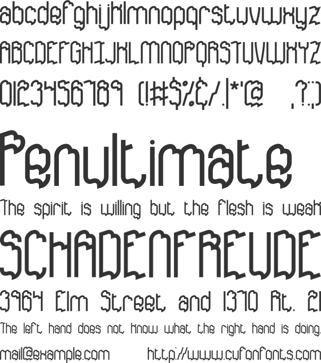 Discordance BRK font preview