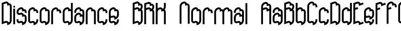 Discordance BRK Normal font