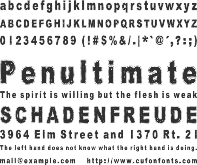 History repeats itself font preview
