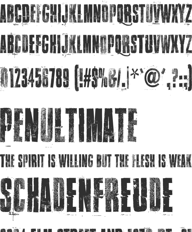 Walk this way font preview