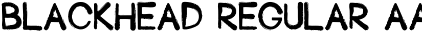 Blackhead Regular font