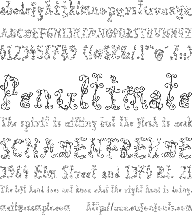 Black Roses font preview