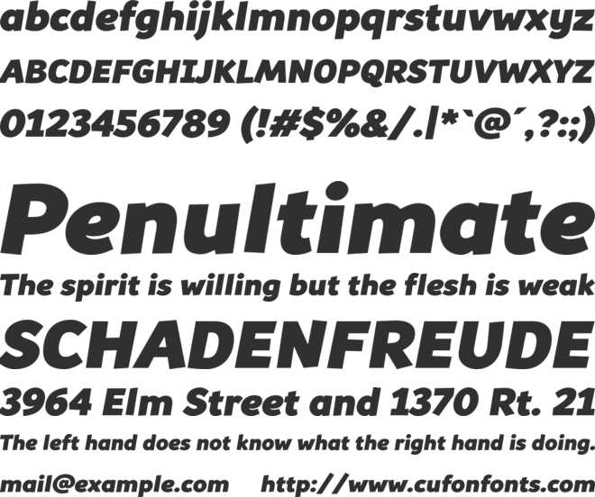 Souses font preview