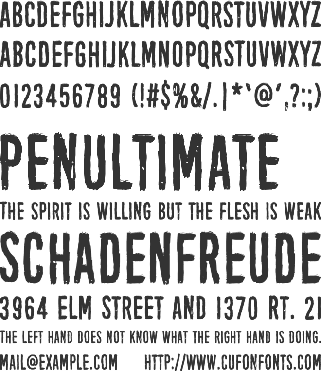 Black Owl font preview