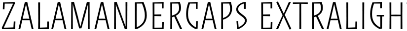 ZalamanderCaps Extralight font