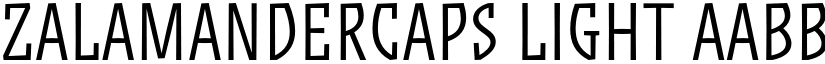 ZalamanderCaps Light font