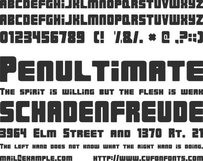 Urban Constructed font preview