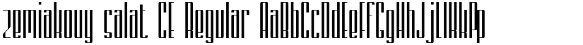 zemiakovy salat CE Regular font