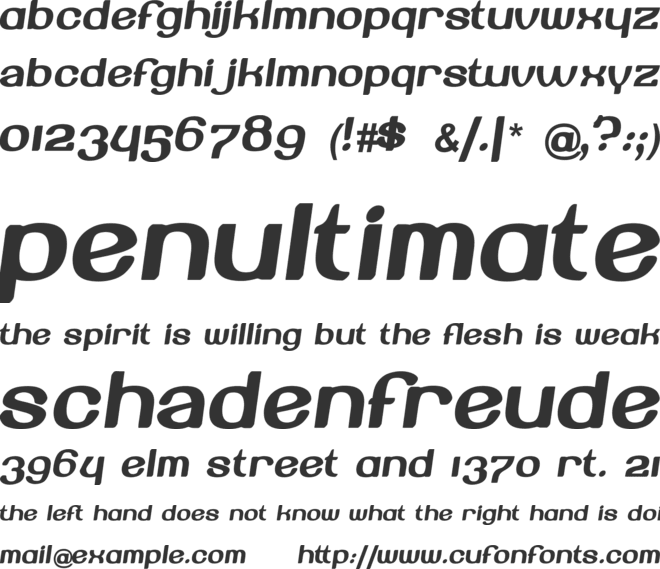 Beroga font preview