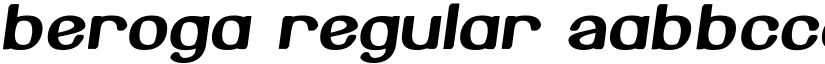 Beroga Regular font