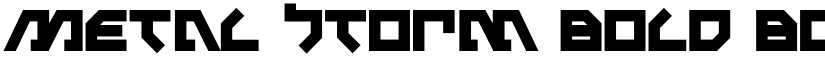 Metal Storm Bold Bold font