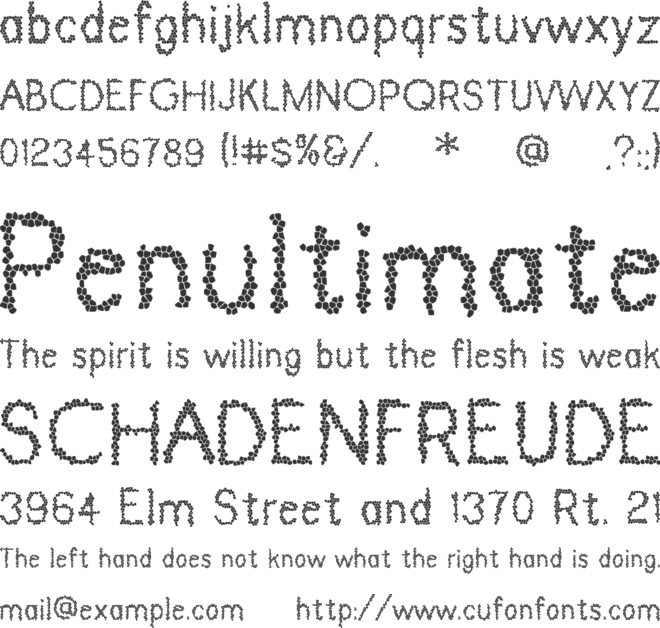 Dinosaur Skin font preview