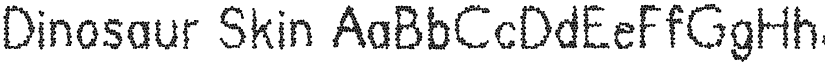 Dinosaur Skin font download