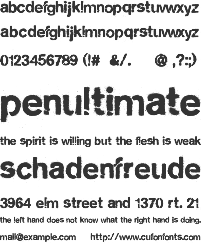 city burn night after night and we spraypaint the walls font preview