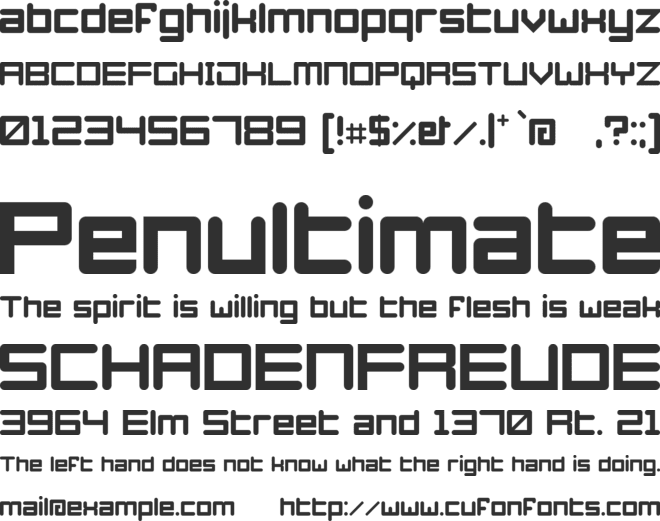 Azertype- font preview