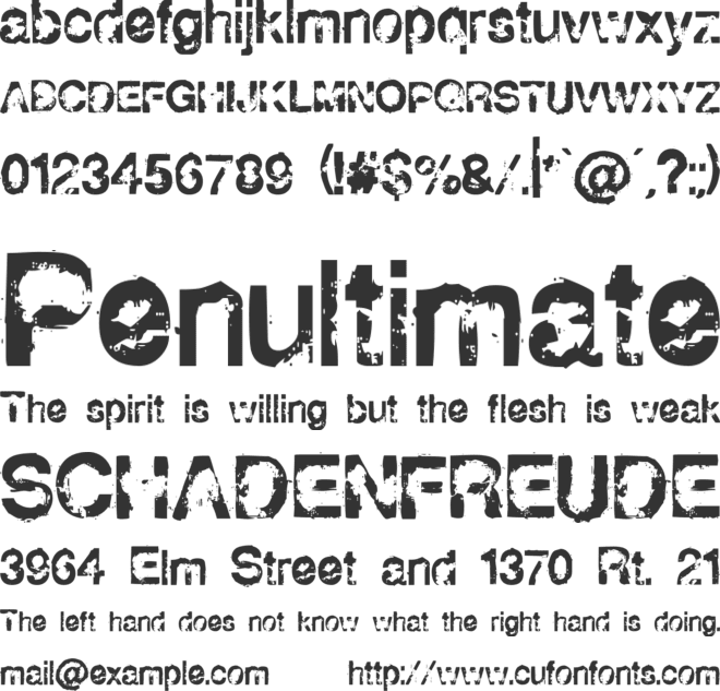 Horse Puke font preview