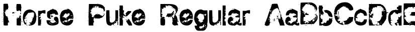 Horse Puke Regular font