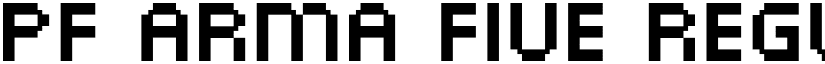 PF Arma Five Regular font