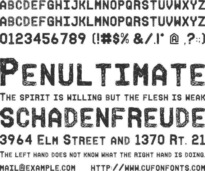 Fh_Ink font preview