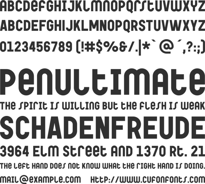 Garaje 53 Unicase font preview