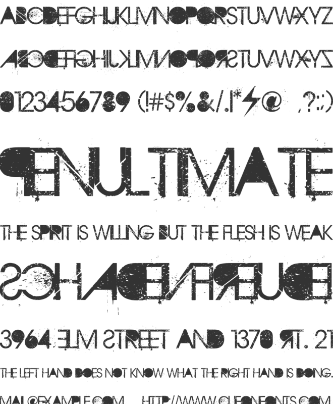 Aristotle Punk font preview