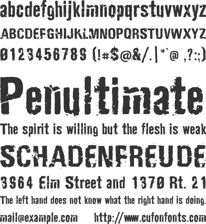 CFT masapunk font preview