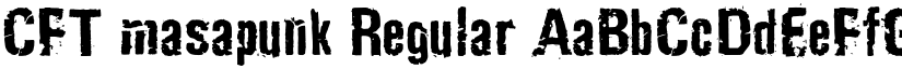 CFT masapunk Regular font