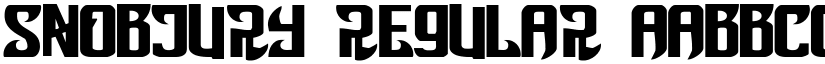 Snobjury Regular font