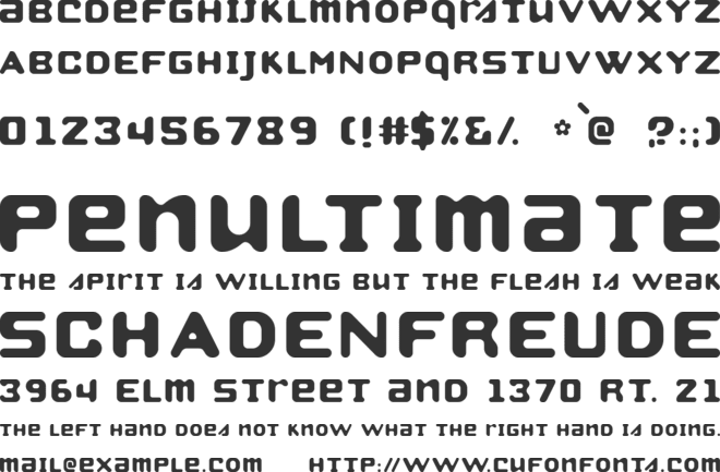 Strobo font preview