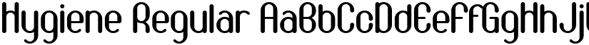 Hygiene Regular font