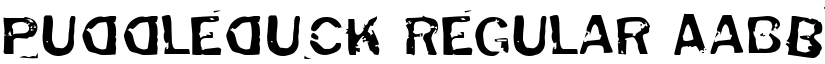 Puddleduck Regular font