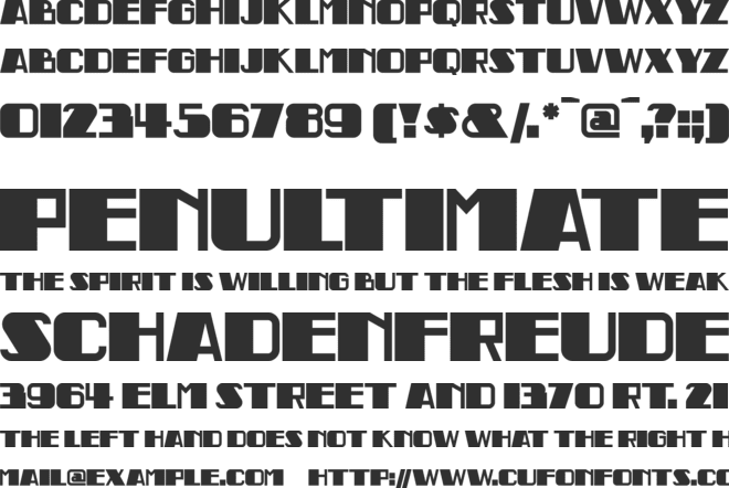 IndochineNF font preview