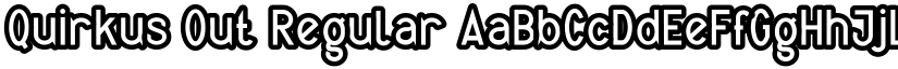 Quirkus Out Regular font